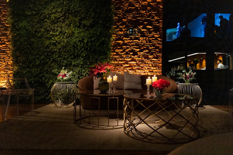 Luxurious event location with elegant furnishings